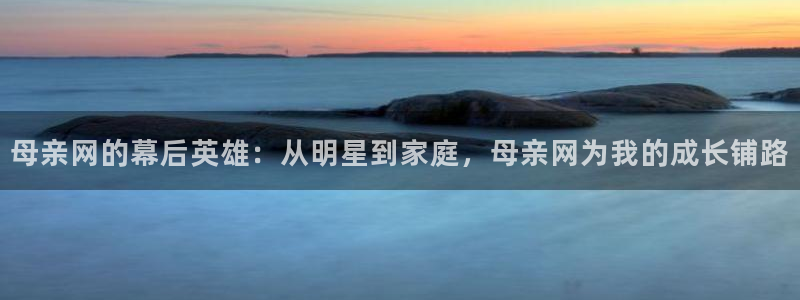 星空娱乐93299尊享版：母亲网的幕后英雄：从明星到家庭，母亲网为我的成长铺路
